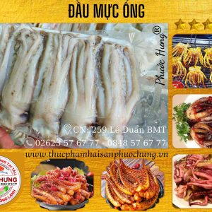 Đầu - râu mực làm sạch