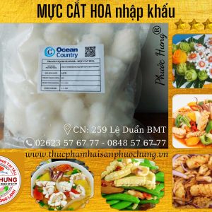 Mực cắt hoa