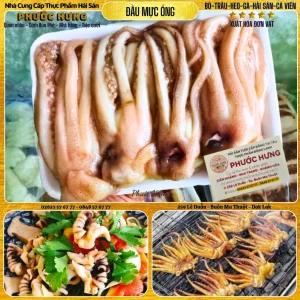 Đầu - râu mực làm sạch